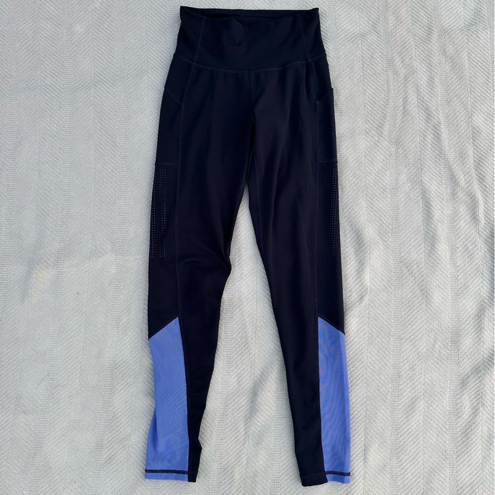 Adidas climalite blue two toned leggings